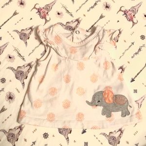 🐘 Boho Elephant Flutter Top